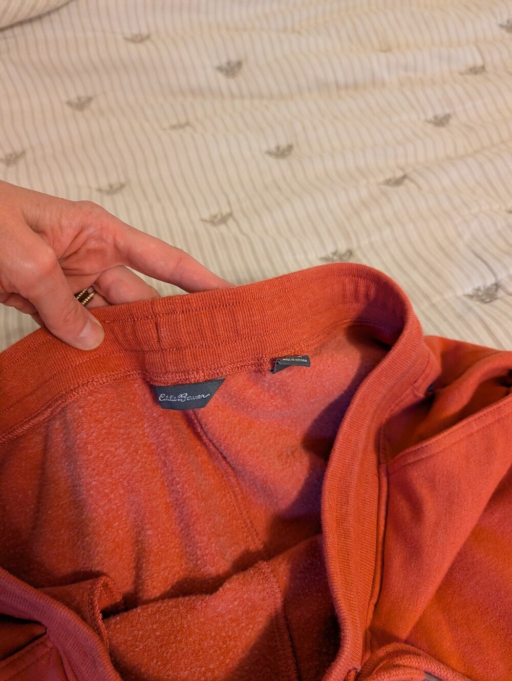Eddie Bauer Coral Jogger Sweatpants Size Medium Stretch Waist With Drawstring - Picture 4 of 12